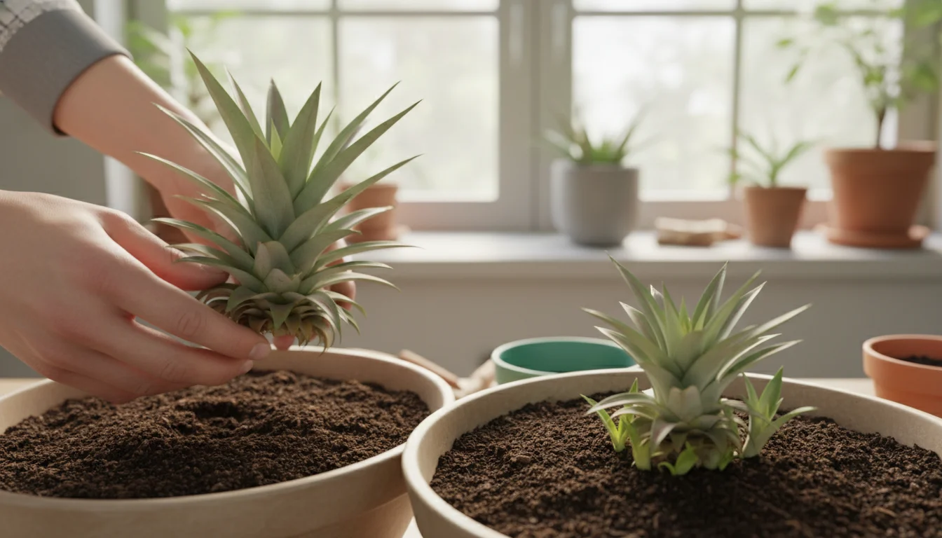 como plantar abacaxi pela coroa - Imagem de destaque: Como plantar abacaxi pela coroa: o guia definitivo do plantio à colheita