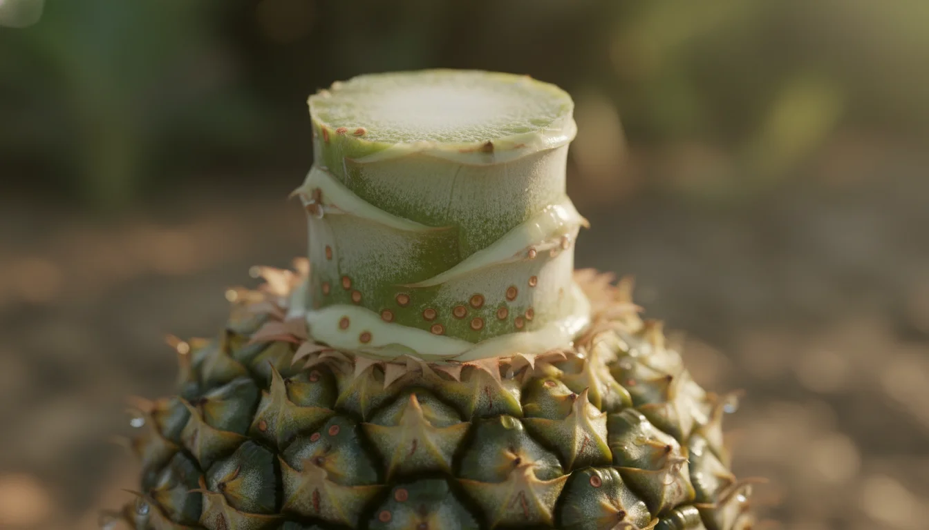 como plantar abacaxi pela coroa