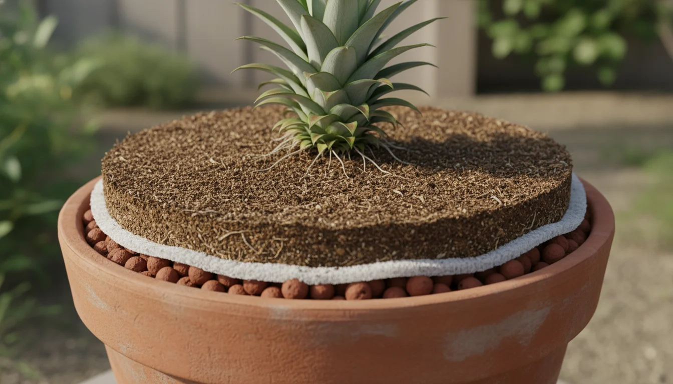 como plantar abacaxi pela coroa