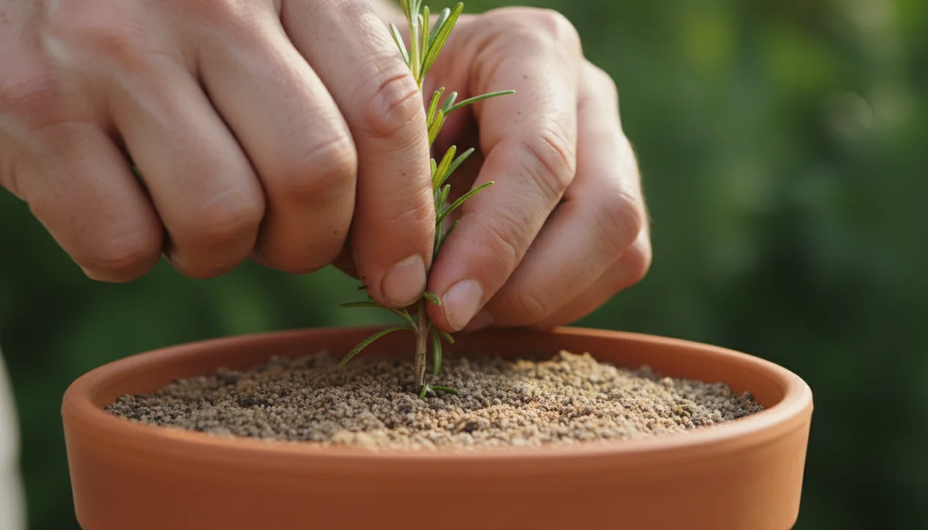 como plantar alecrim por galho
