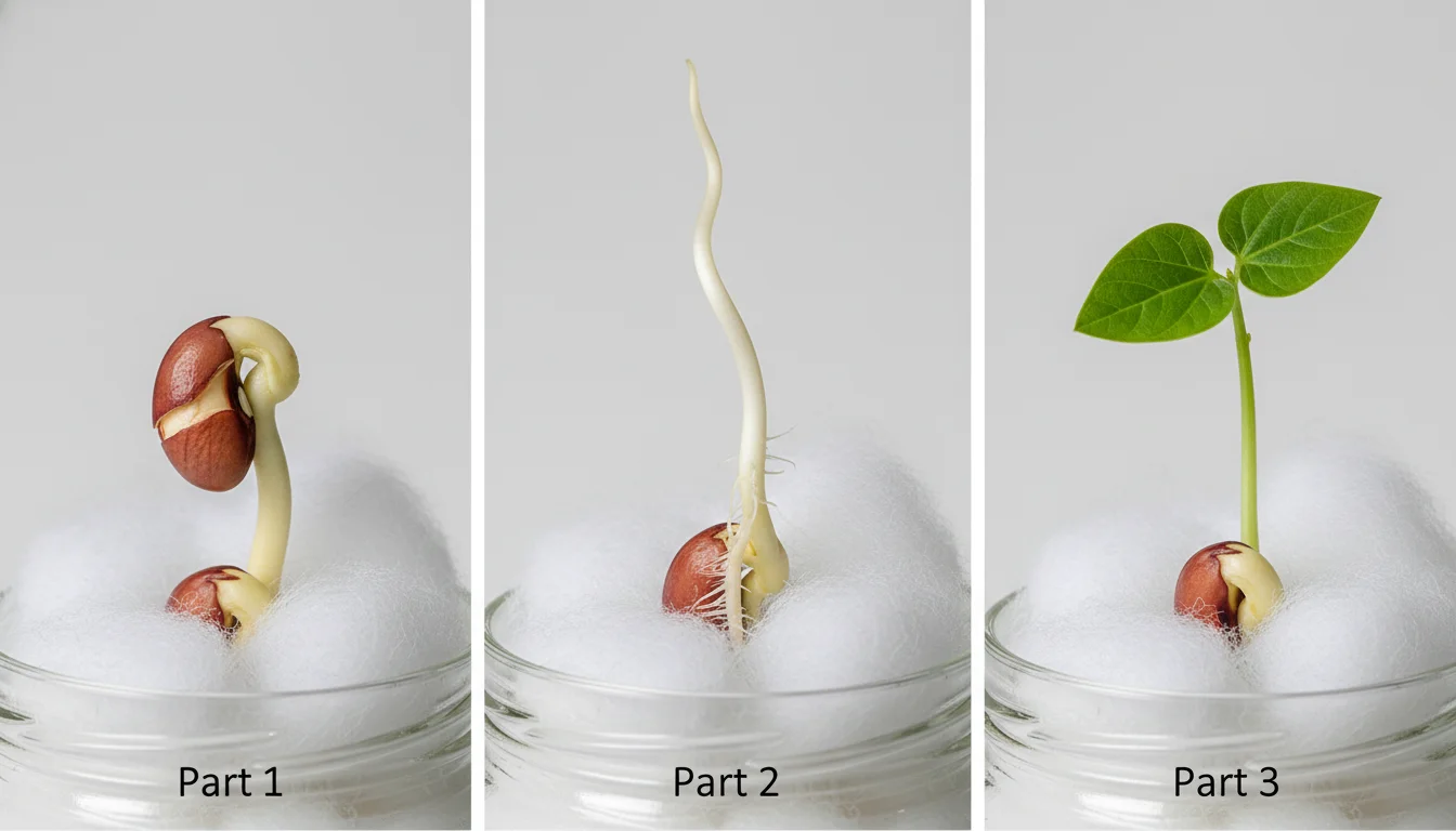 como plantar feijão no algodão