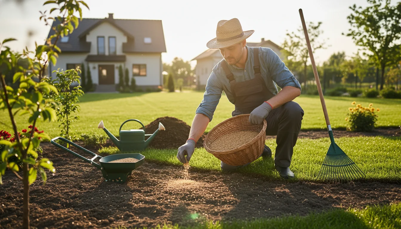 como plantar grama - Imagem de destaque: Guia definitivo sobre como plantar grama: passo a passo completo e técnico