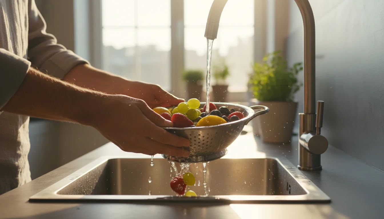 como lavar frutas - Imagem de destaque: Como lavar frutas corretamente: o guia definitivo de higienização