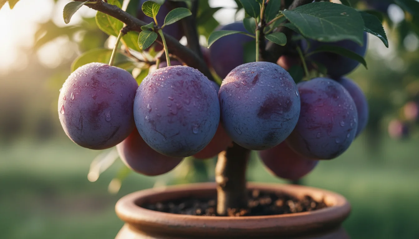 como plantar ameixa no vaso