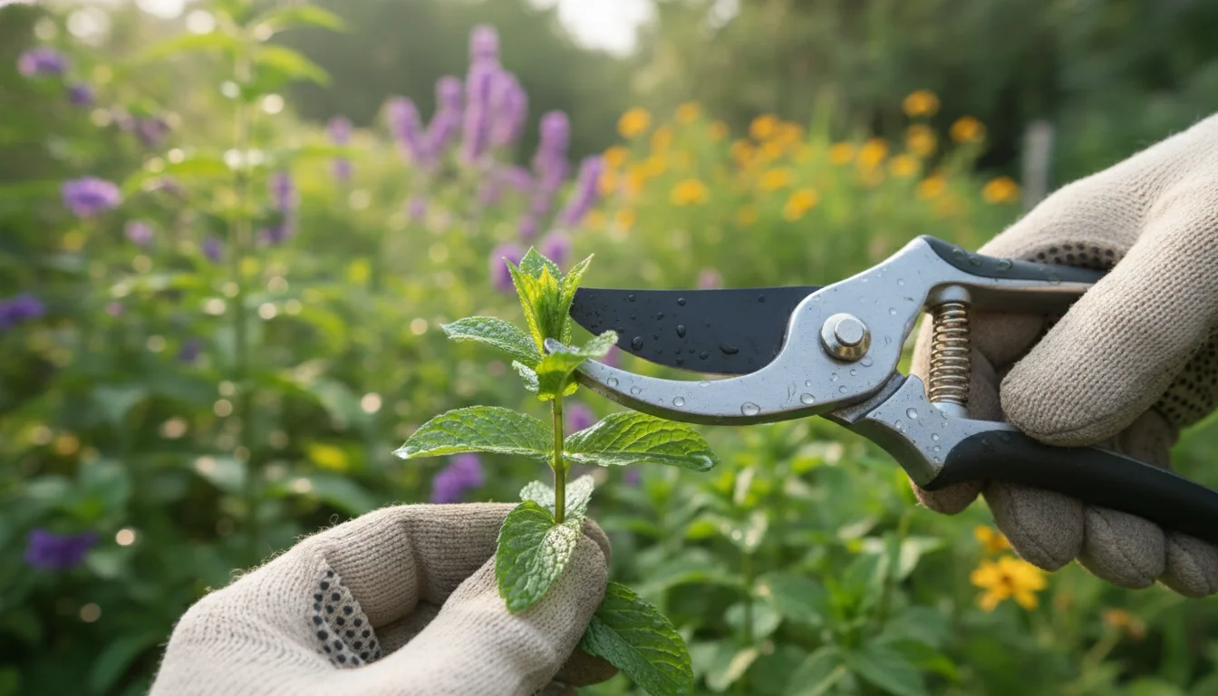 como plantar hortelã por galho