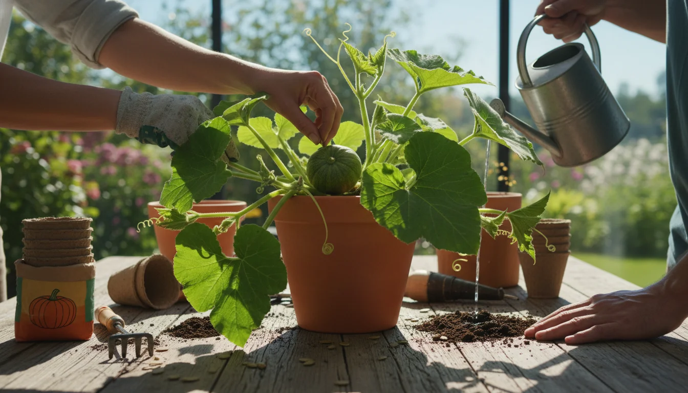 como plantar abobora em vaso - Imagem de destaque: Como plantar abóbora em vaso: o guia definitivo para espaços pequenos