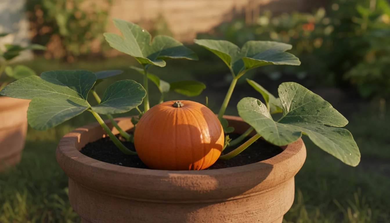 como plantar abobora em vaso