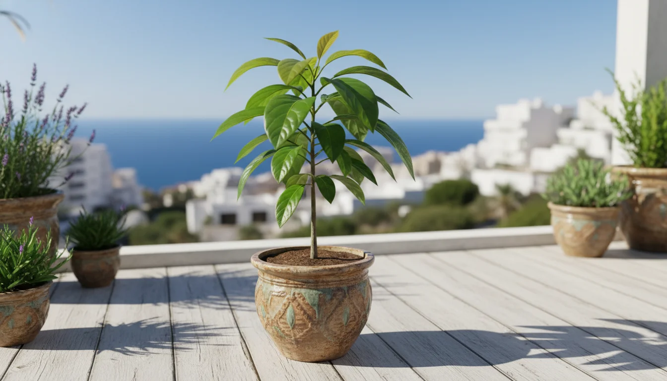 como plantar abacate em vaso