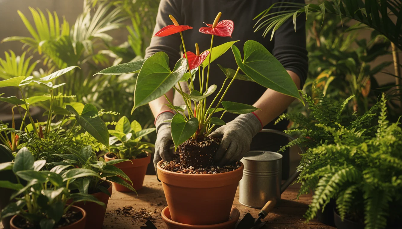 como plantar anturio em vasos - Imagem de destaque: O guia definitivo de como plantar anturio em vasos