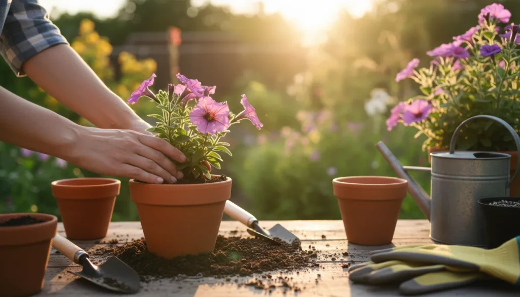 como plantar petunia - Imagem de destaque: Como plantar petúnia: guia definitivo para o cultivo perfeito