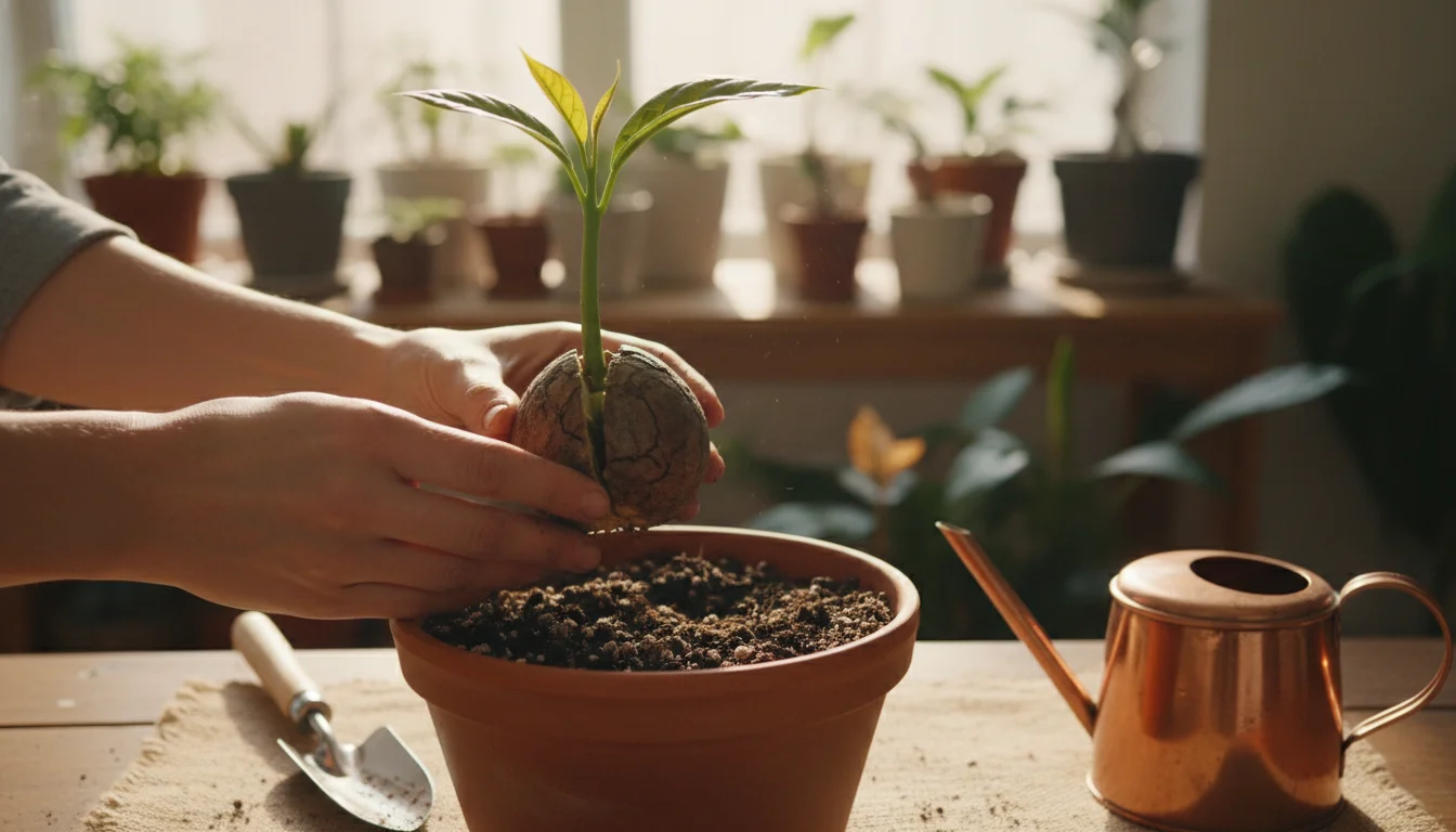 Como plantar abacate na água